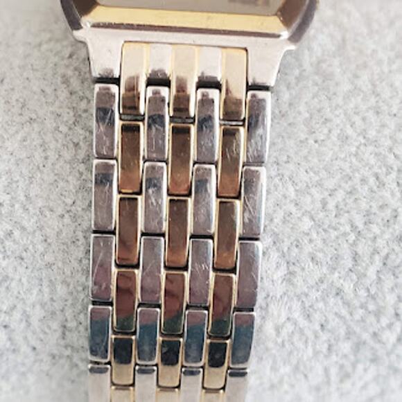 Fossil Stainless‎ Steel Unisex Watch ES1414 Two-Toned with Fresh Battery - Picture 4 of 9